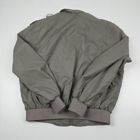 Vintage Members Only Jacket Mens 44 Gray Iconic Racer Bomber Epaulets Zip 80s - Picture 10 of 11